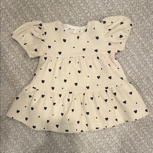 Zara baby girl heart dress | 3-6 months | spring summer outfit